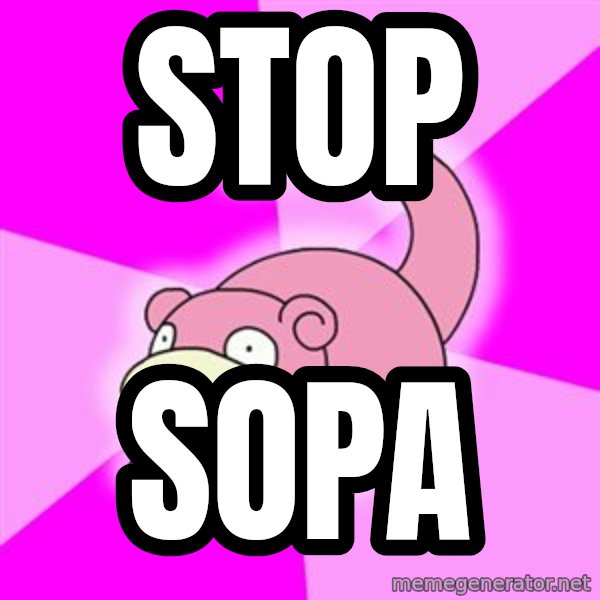 Slowpoke meme: Stop / Sopa