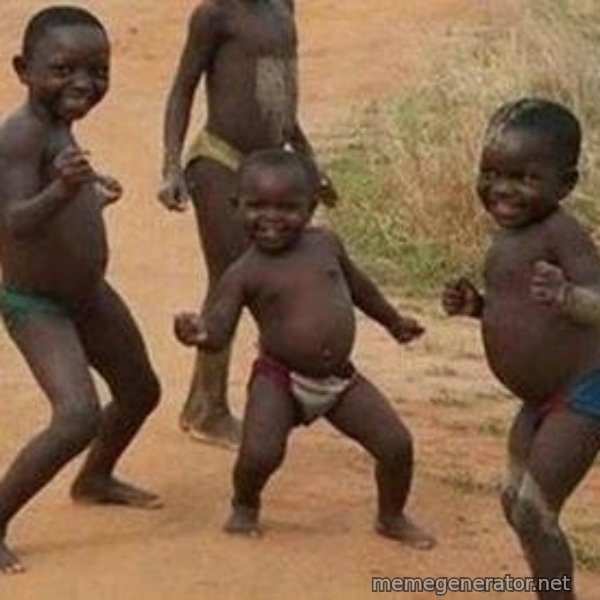 african children dancing meme template
