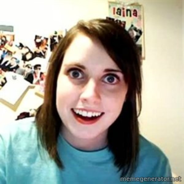 Overly Attached Girlfriend meme template
