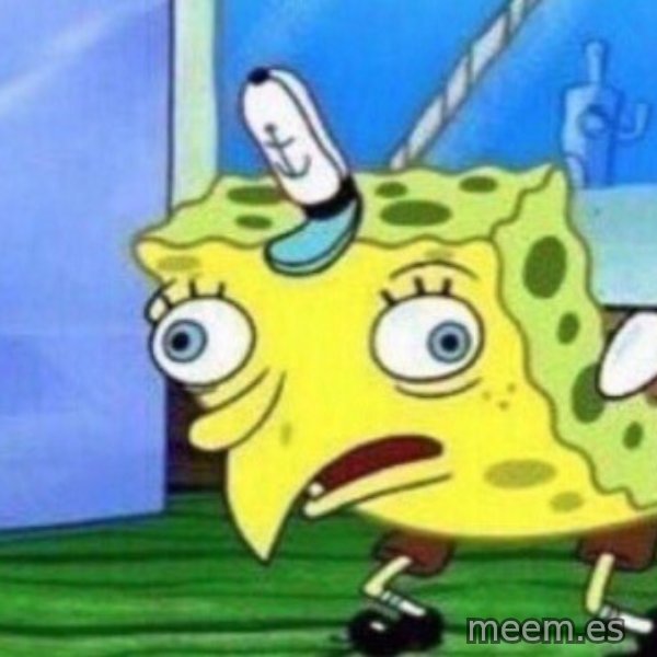 Mocking SpongeBob meme template